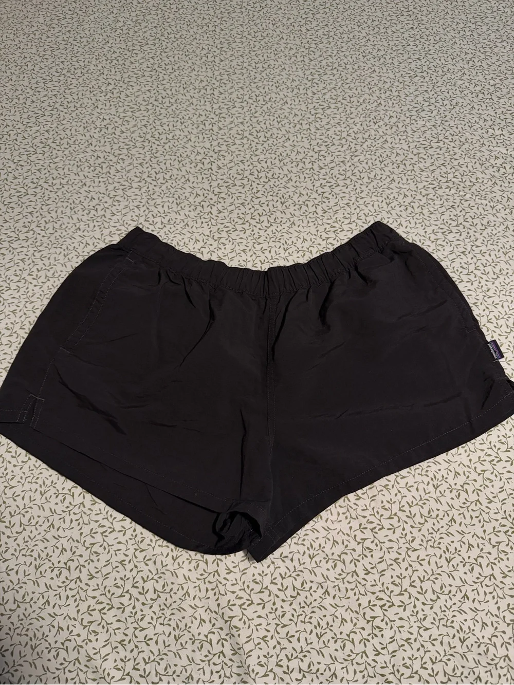 Patagonia Women's Black Elastic-Waist Athletic Shorts